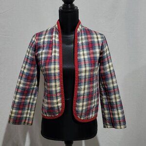 Niki jacket vintage plaid quilted cotton flannel 70s coat cabincore camp outdoor
